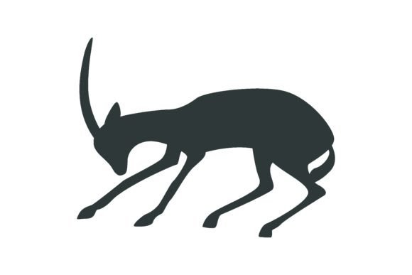 Black Silhouette of Savannah Animal: Wild Typography