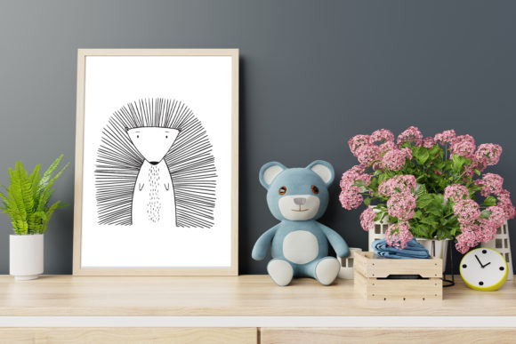 Cute Porcupine Clip Art: A Hand-Drawn Doodle for Creative Projects