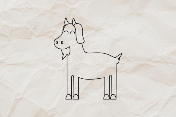 Goat Animal Line Art Sublimation SVG: A Versatile Asset