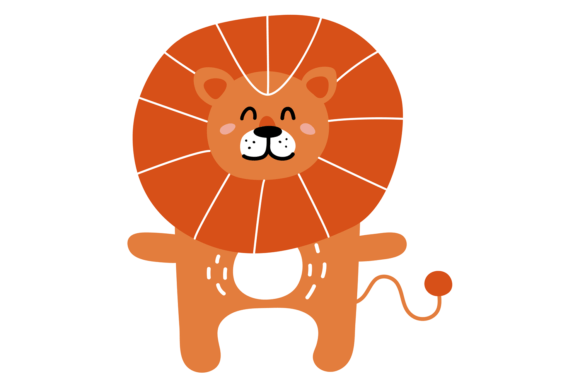 Lion in Scandinavian Style: The Cute Animal Font for Modern Design