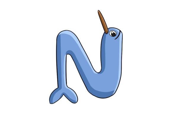 The Animal Alphabet Letter N Illustration: A Designer's Asset