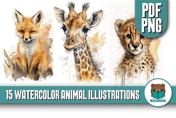 The Versatile Appeal of Animal Watercolor Illustrations
