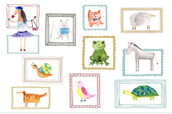 Unleashing Whimsy: A Designer's Guide to Watercolor Animal Buddies Clipart